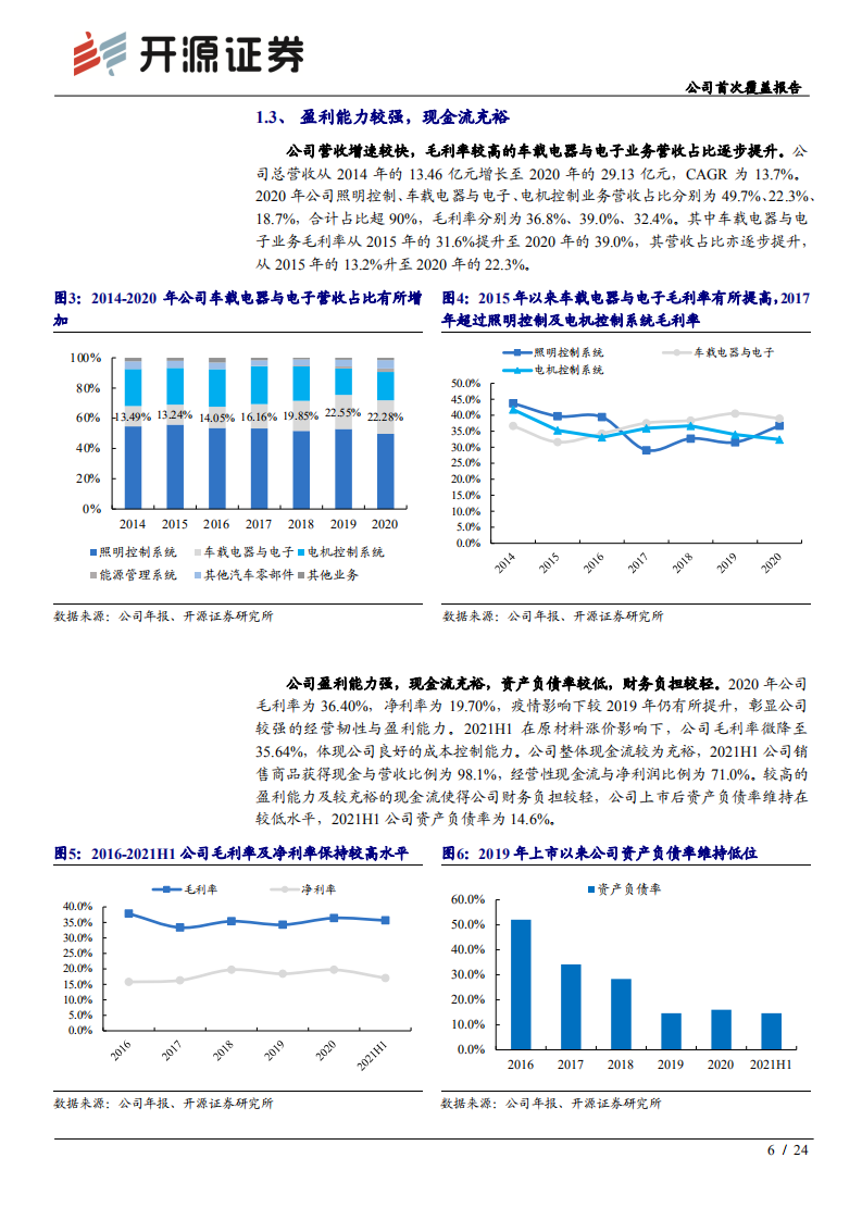 科博达-公司首次覆盖报告：灯控龙头智能化步伐加快，多类汽车电子产品贡献增量-210904.pdf 第6页