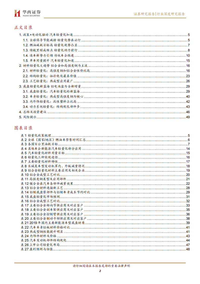 汽车轻量化行业深度报告：Less is More，加速的汽车轻量化-20200825.pdf 第2页