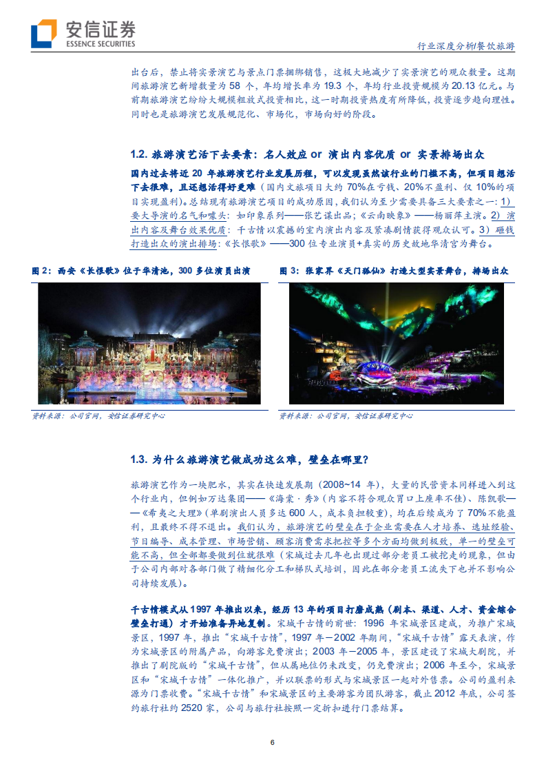餐饮旅游行业：从一台&ldquo;好戏&rdquo;的诞生，剖析旅游演艺市场壁垒，空间，机遇与挑战-190801.pdf 第6页