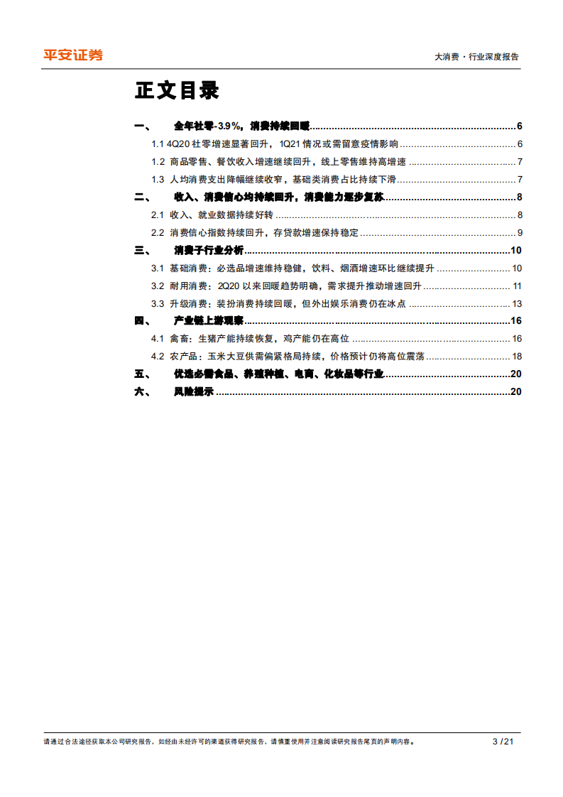 大消费行业深度报告：2020年大消费数据观察，2020社零负3.9，关注今冬疫情对1Q21消费影响-210121.pdf 第3页
