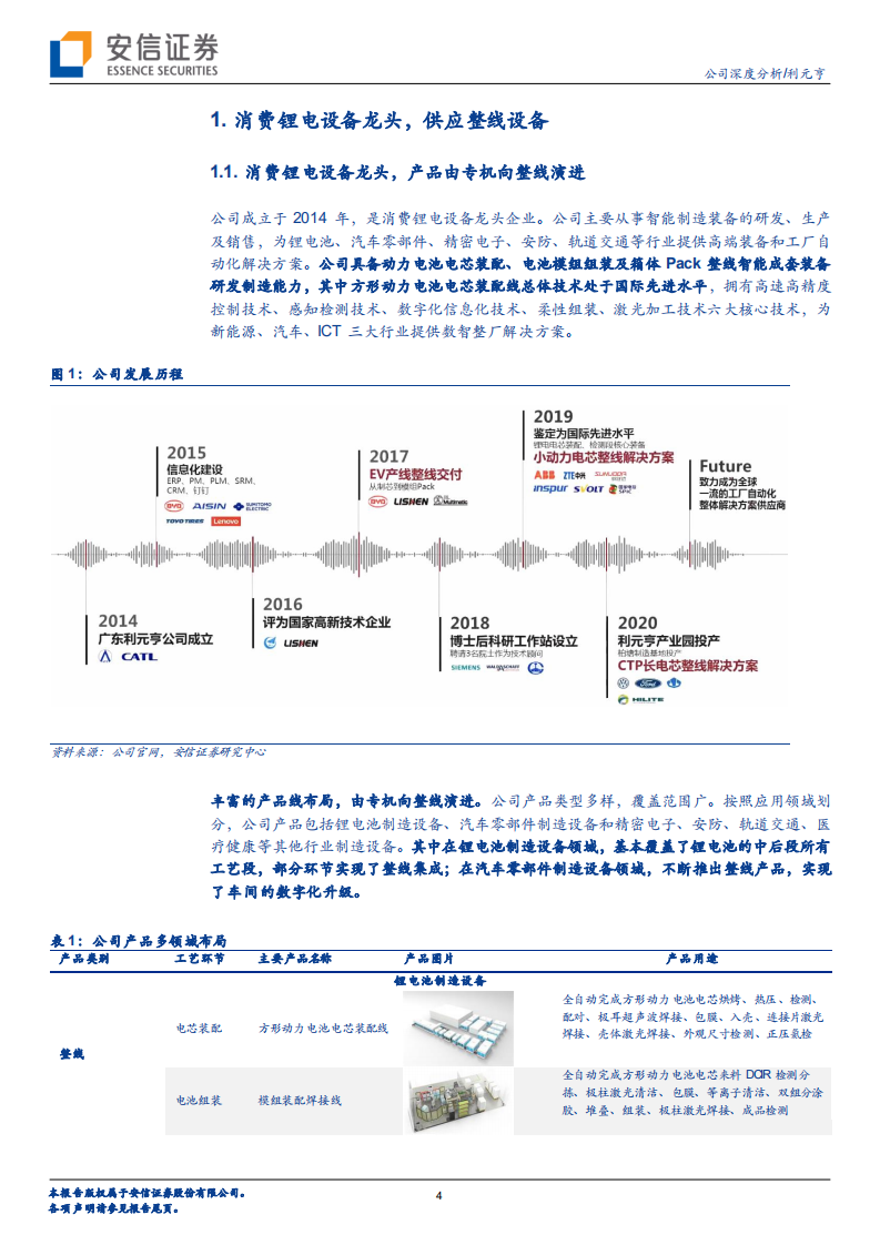 利元亨-消费锂电龙头切入动力锂电，专机向整线设备演进-210731.pdf 第4页