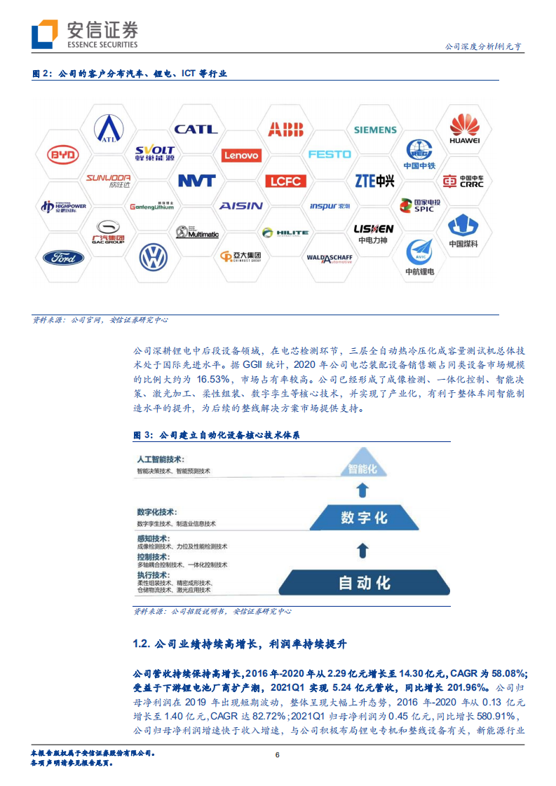 利元亨-消费锂电龙头切入动力锂电，专机向整线设备演进-210731.pdf 第6页