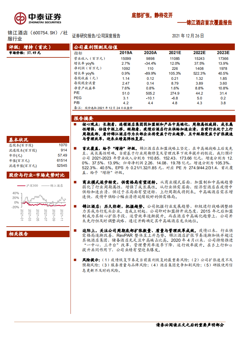 锦江酒店-首次覆盖报告：底部扩张，静待花开-211226.pdf 第1页