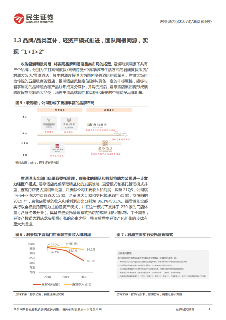 君亭酒店-购事件深度研究：从区域走向全国，中高端酒店龙头迎跨越式整合发展里程-20220123.pdf 第4页