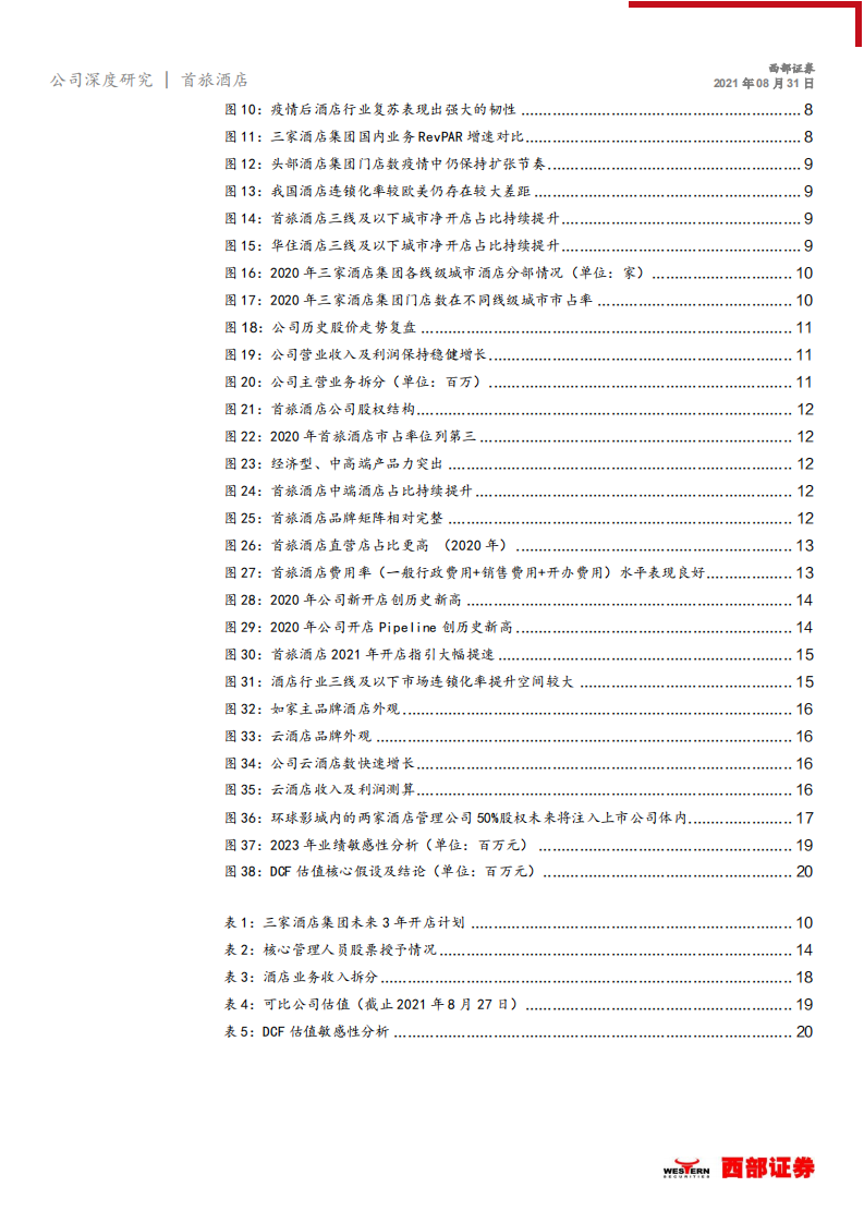 首旅酒店-内部变革+外部催化，酒店龙头御风而行-210831.pdf 第3页