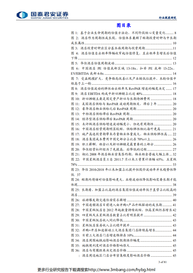 旅游行业服务消费估值方法论系列1：酒店估值三重境界，周期、价值、成长共振-190613.pdf 第3页