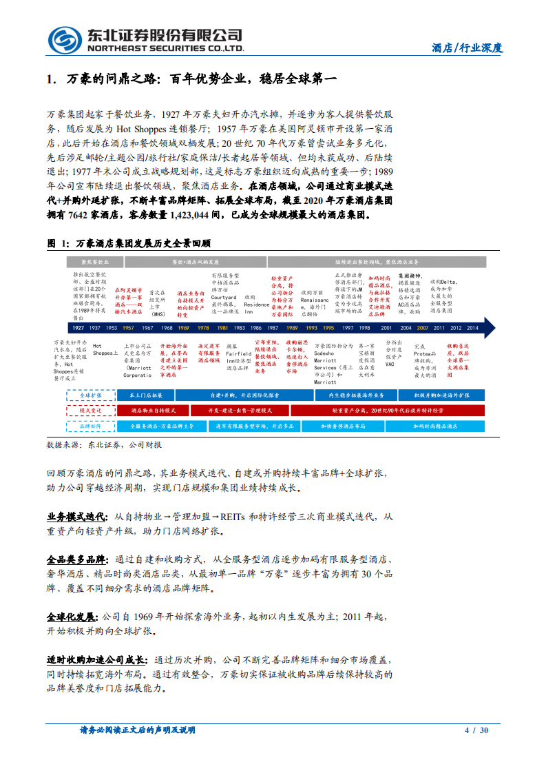 休闲服务行业酒店系列深度之三：穿越周期的问鼎之路，万豪酒店发展启示录-210331.pdf 第4页