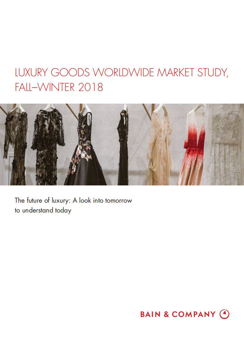 贝恩咨询：2019年全球奢侈品行业发展和展望报告(英文版).pdf 第1页