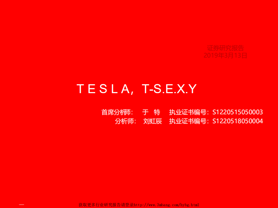 汽车行业：TESLA，T~S.E.X.Y-190313.pdf 第1页