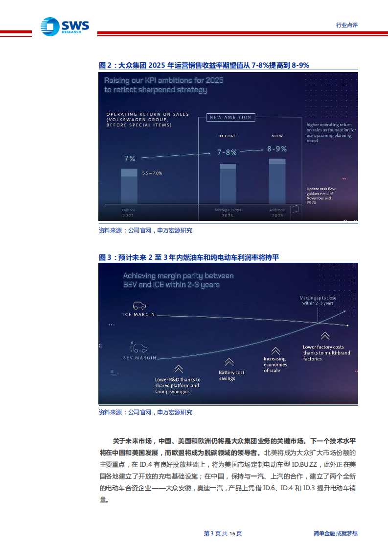 汽车行业大众汽车2030年战略点评：聚焦纯电动和软件服务，大众集团发布2030年战略规划-210718.pdf 第3页