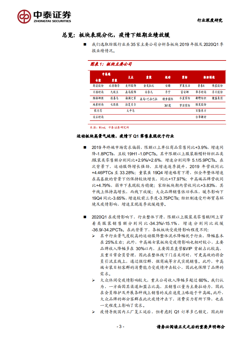 纺织服装行业：疫情导致短期业绩承压，龙头有望率先复苏-200507.pdf 第3页