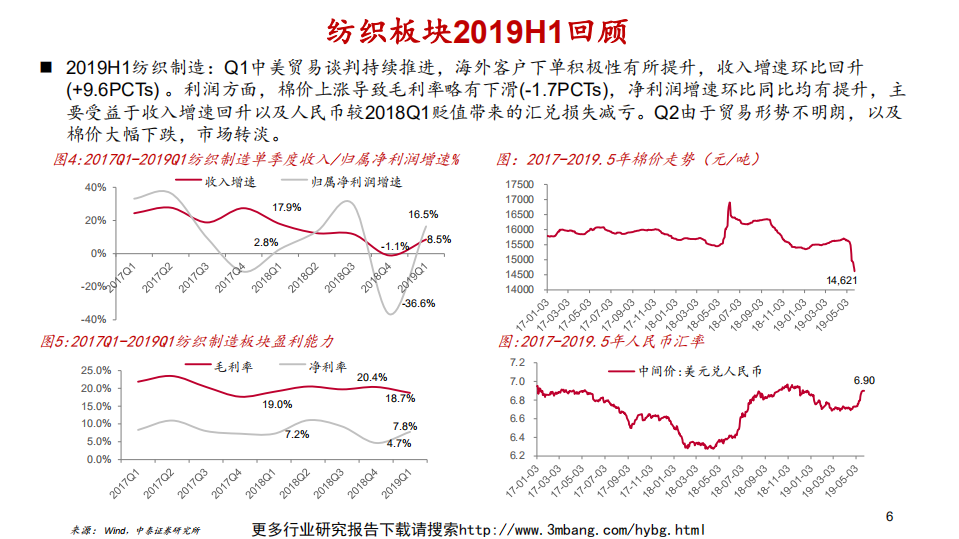 纺织服装行业：优选细分领域，聚焦行业龙头-190606.pdf 第6页