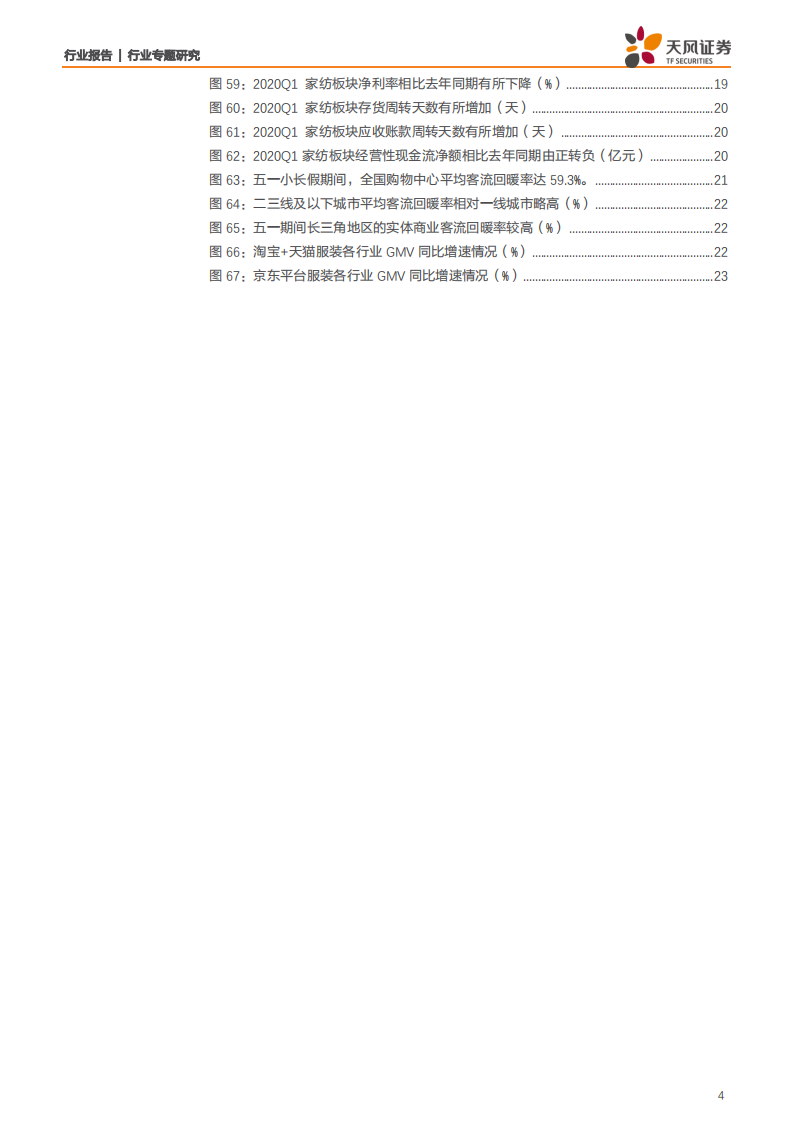 纺织服装行业：终端销售持续恢复，制造端伴随海外解封期待逐步好转-200513.pdf 第4页