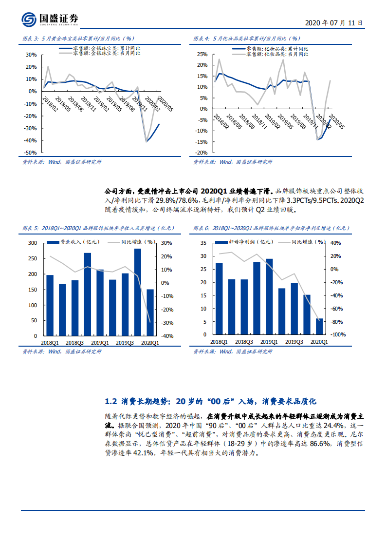 纺织服装行业策略：时尚消费趋势向好，公司运营效率为王-20200711.pdf 第6页