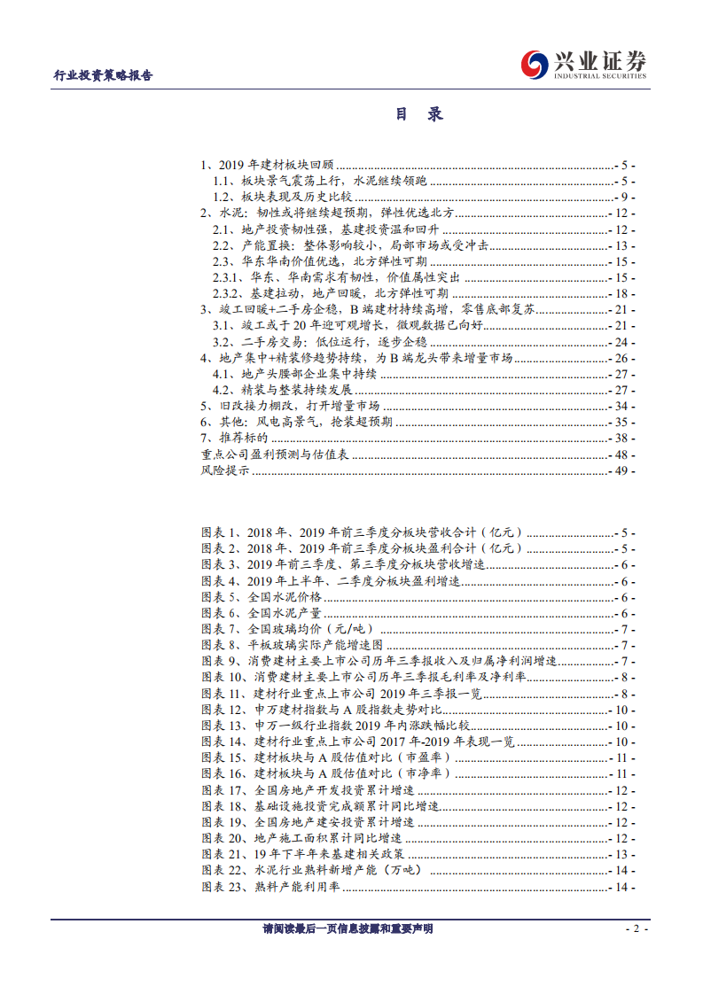非金属建材行业2020年投资策略：渠道变革，成长分化-191112.pdf 第2页