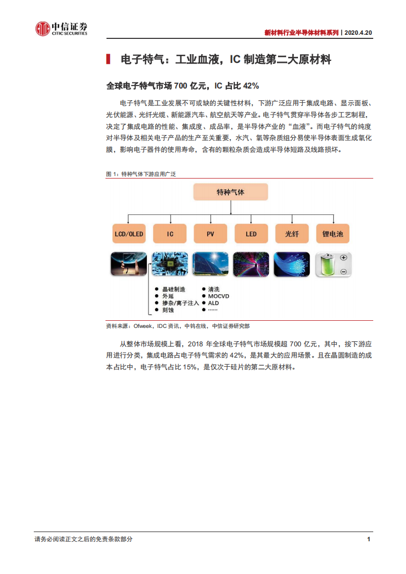 新材料行业半导体材料系列之三：IC电子特气三百亿市场，国产加速龙头腾飞-200420.pdf 第5页