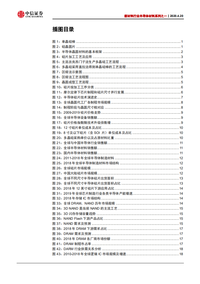 新材料行业半导体材料系列之一：技术迭代拉动硅片市场，国内产业布局曙光初现-200420.pdf 第3页