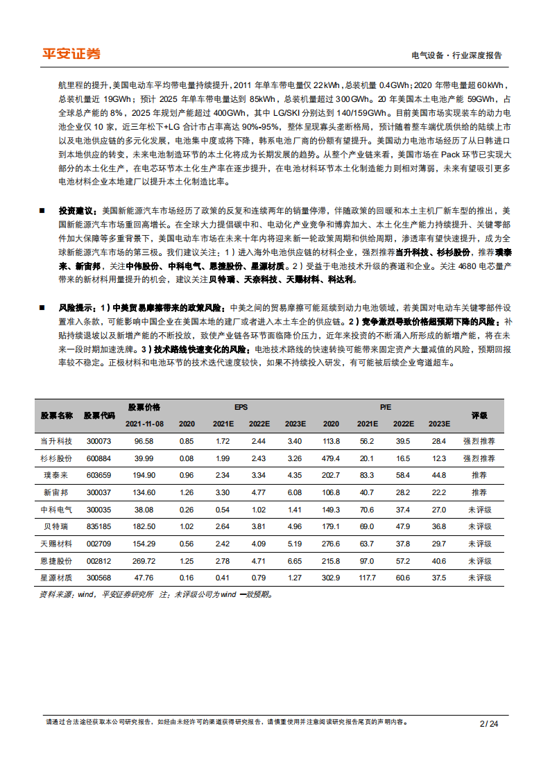电气设备行业深度报告：美国电车迎拐点，全球增长第三极-211109.pdf 第2页