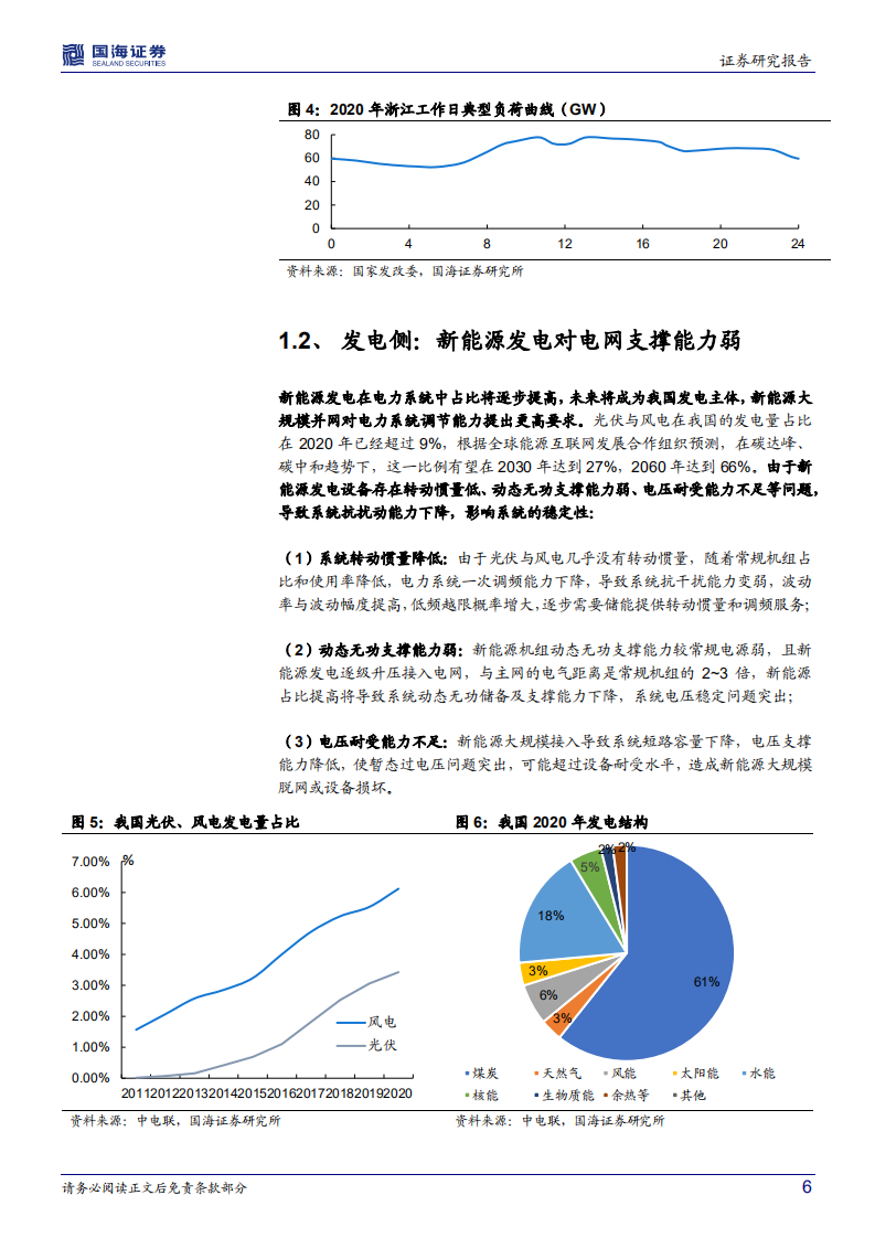 电气设备行业深度研究：储能报告系列之一，从调峰、调频角度看我国电化学储能需求空间-20220121.pdf 第6页