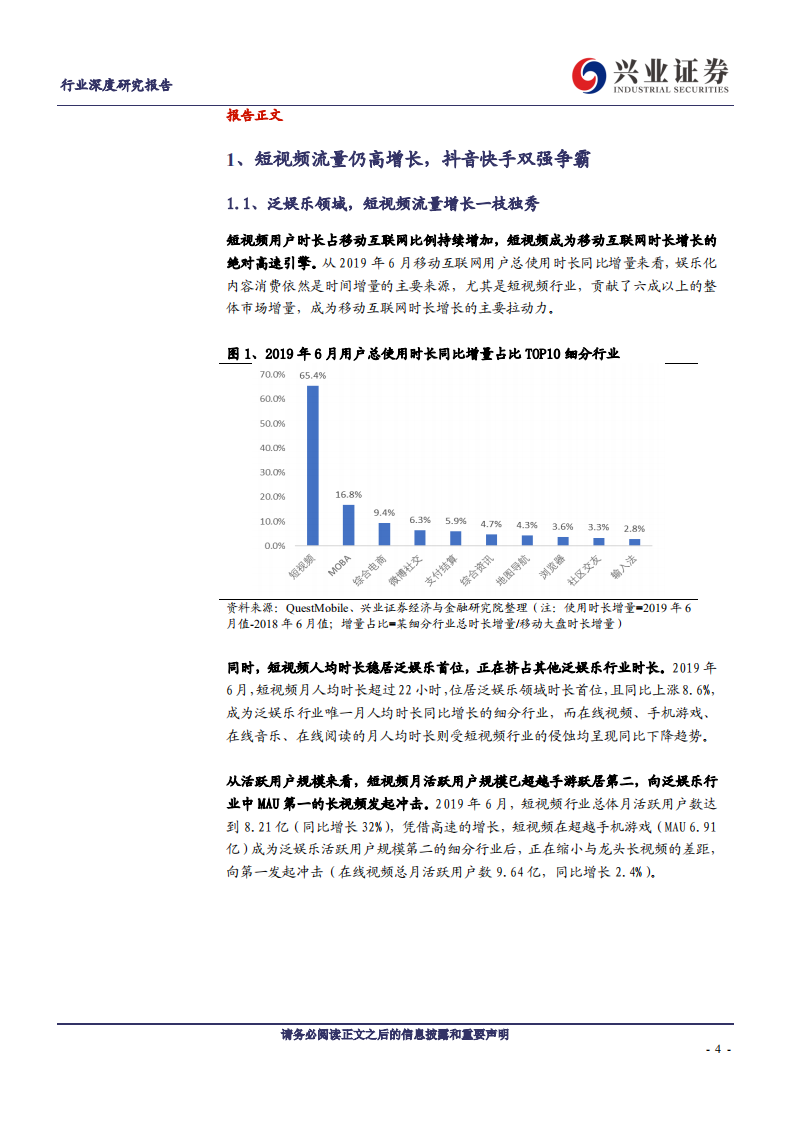 短视频行业系列二：抖音快手差异化变现，迎来终极一战-190814.pdf 第4页