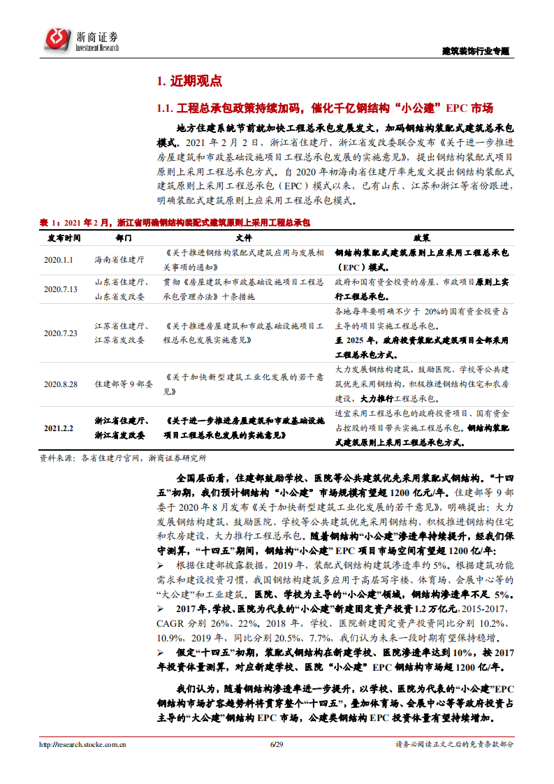 建筑行业专题报告：钢结构&ldquo;小公建&rdquo;EPC市场广阔，21年重大项目投资同比高增-210218.pdf 第6页
