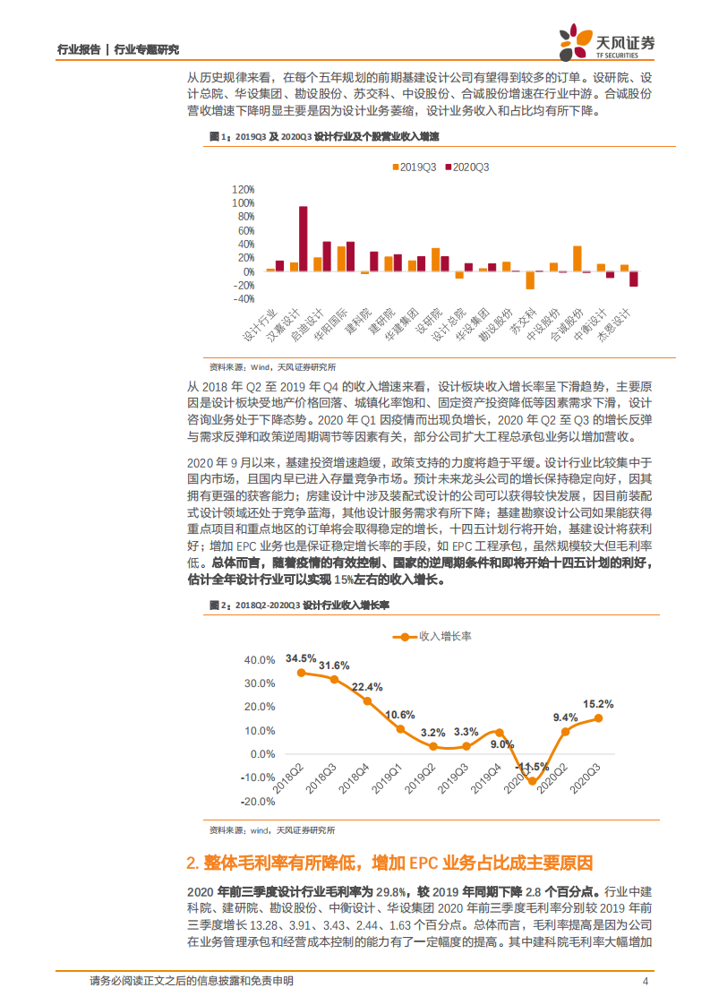 建筑装饰行业：营收增速超去年同期，毛利率下降，EPC和装配式成为关注点-20201110.pdf 第4页