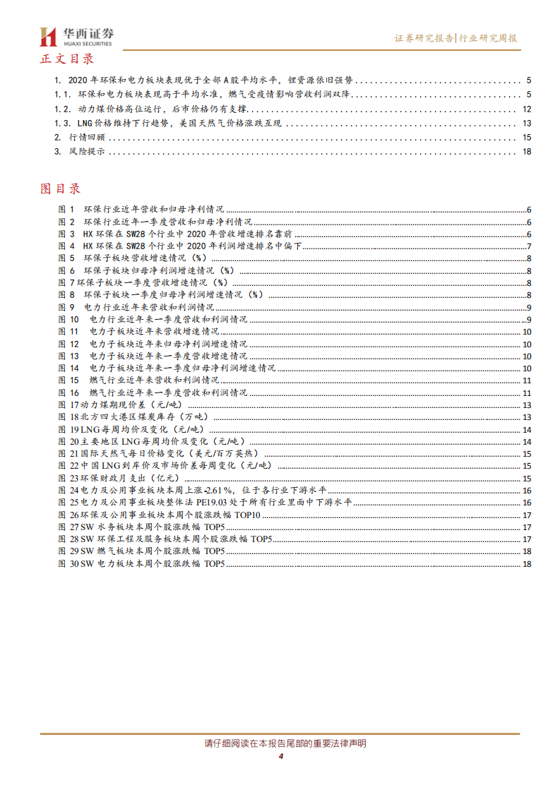公用事业行业：2020年环保和电力板块表现优于全部A股平均水平，锂资源依旧强势-210505.pdf 第4页