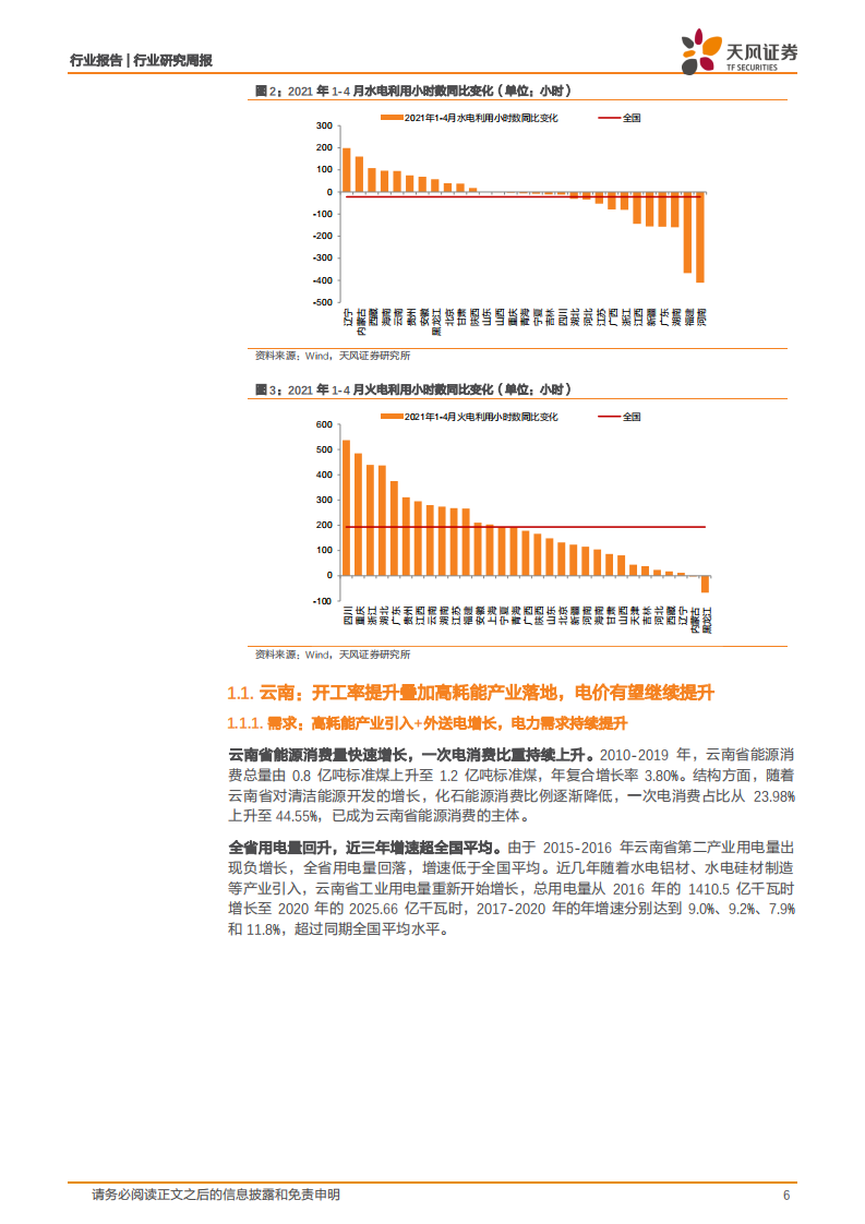 公用事业行业：来水偏枯是用电紧张的主要因素吗？-210607.pdf 第6页