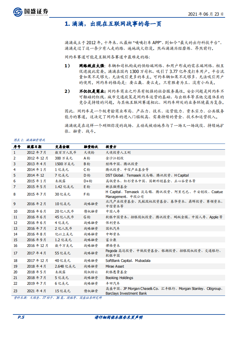 互联网行业海外市场：滴滴，共享出行，难走的路更广阔-210623.pdf 第5页