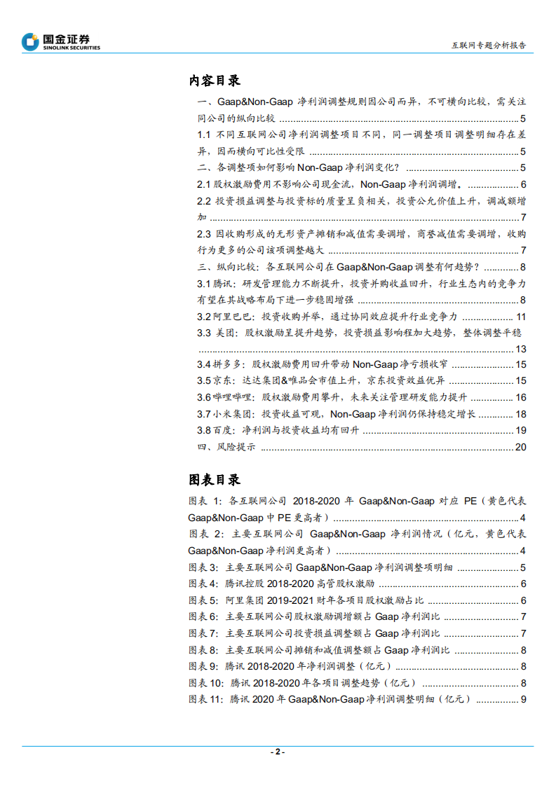 互联网行业互联网策论2：如何看Non~Gaap利润调整？.pdf 第2页