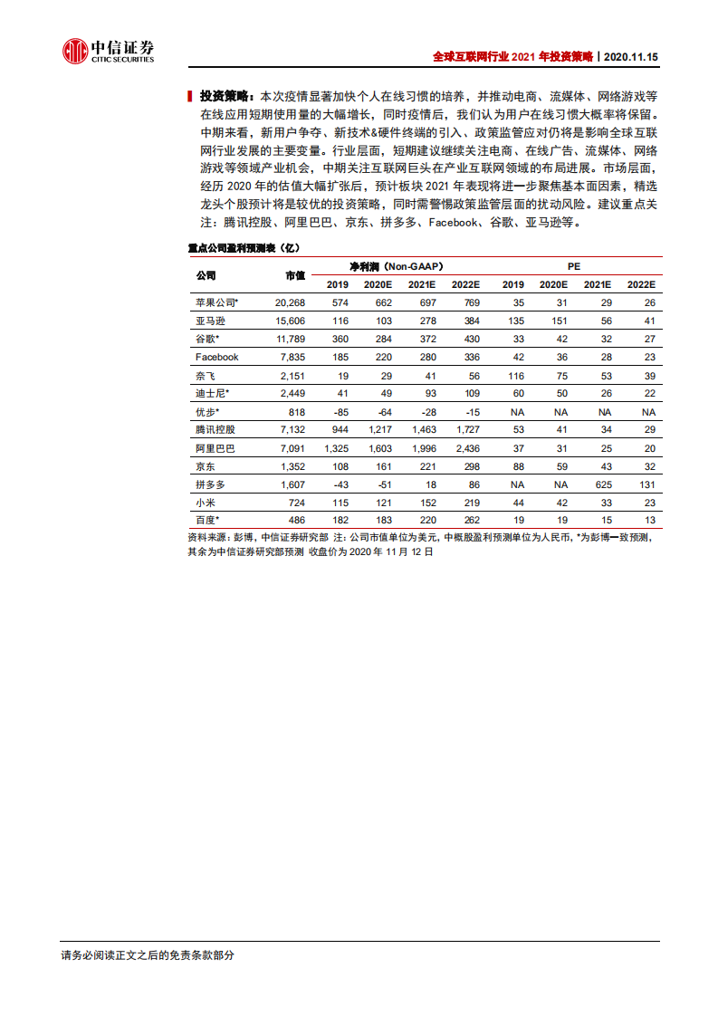 全球互联网行业2021年投资策略：用户习惯强化和新科技周期下的投资机遇-20201115.pdf 第3页
