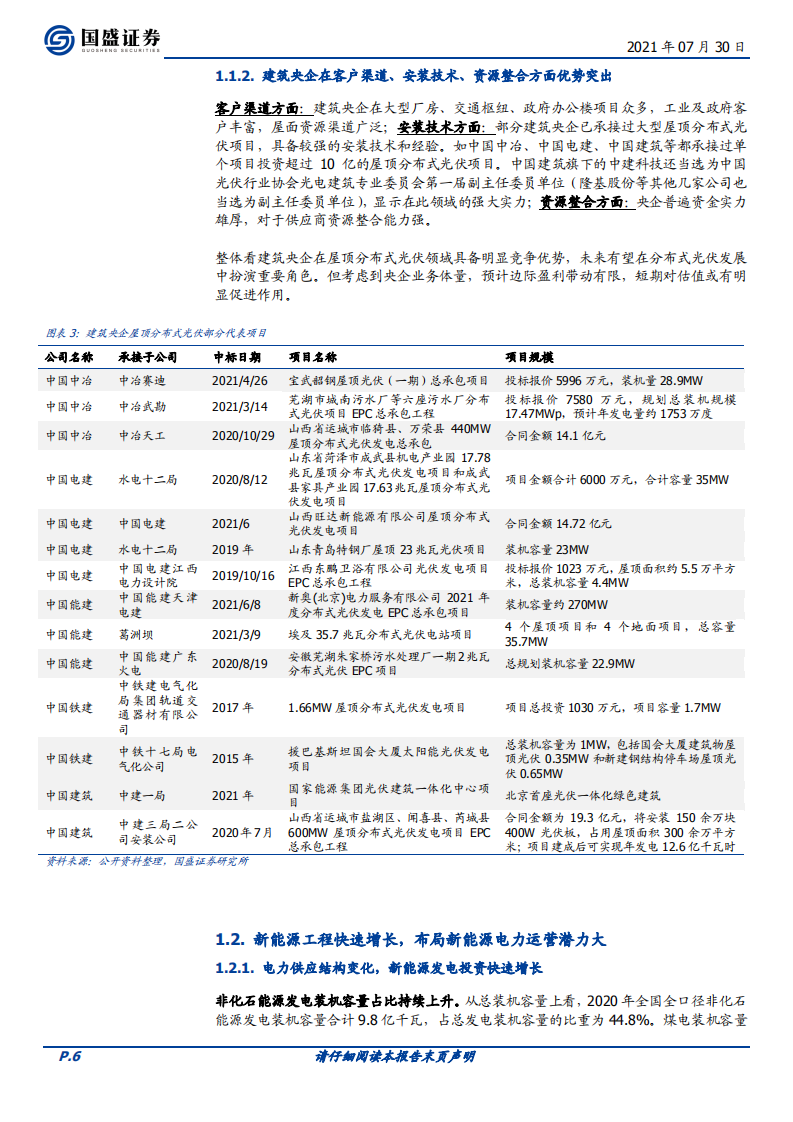 建筑装饰行业：央企低估值性价比优，新能源及产业链延伸促估值提升-210730.pdf 第6页