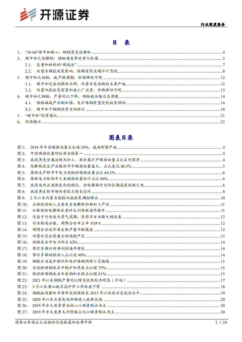&ldquo;碳中和&rdquo;开源钢铁有色篇：&ldquo;碳中和&rdquo;催生商品供给侧重大重塑机遇.pdf 第2页