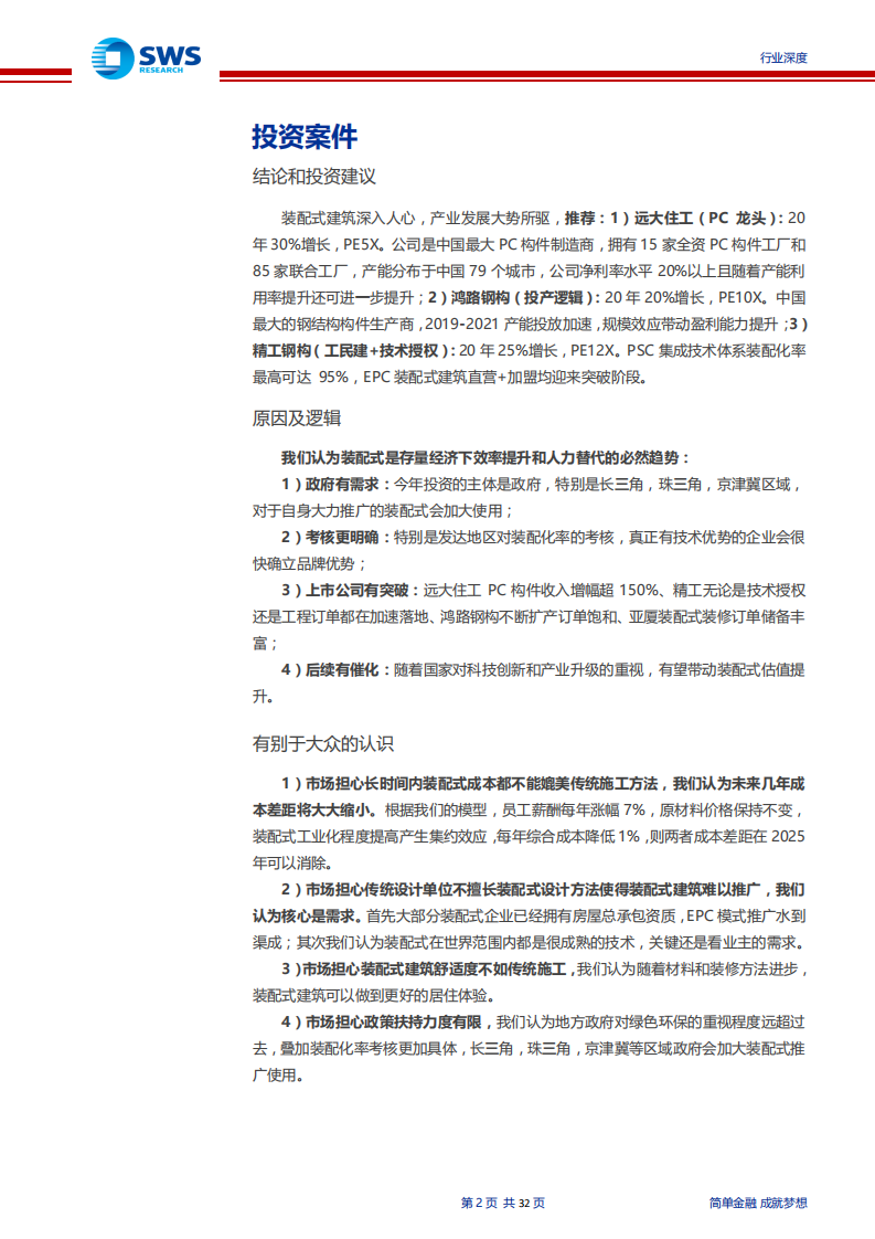 建筑装饰行业装配式建筑产业趋势系列研究之一：潮平两岸阔，风正一帆悬-200219.pdf 第2页