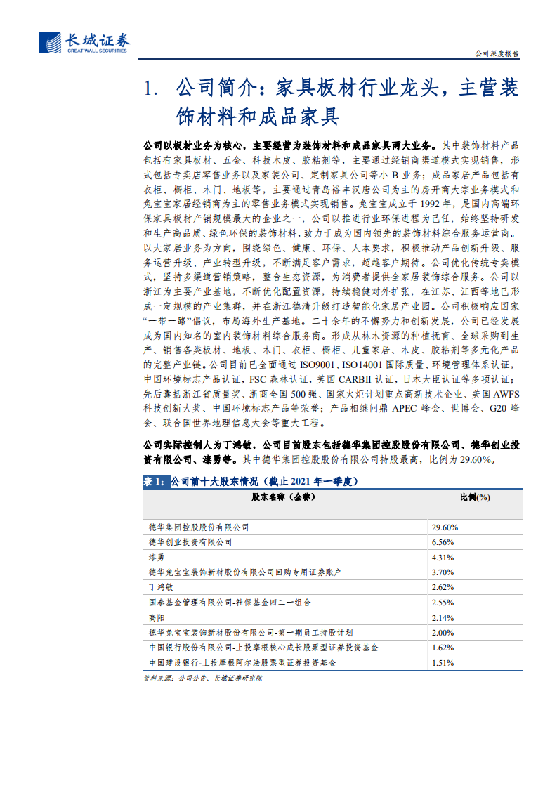 兔宝宝-公司深度报告：家具板材行业龙头，装饰材料、成品家具多维拓展-210720.pdf 第5页