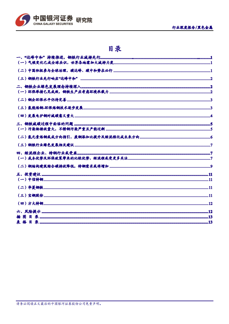 钢铁行业碳中和专题报告：&ldquo;碳中和&rdquo;下钢铁行业的机遇和问题-210401.pdf 第2页