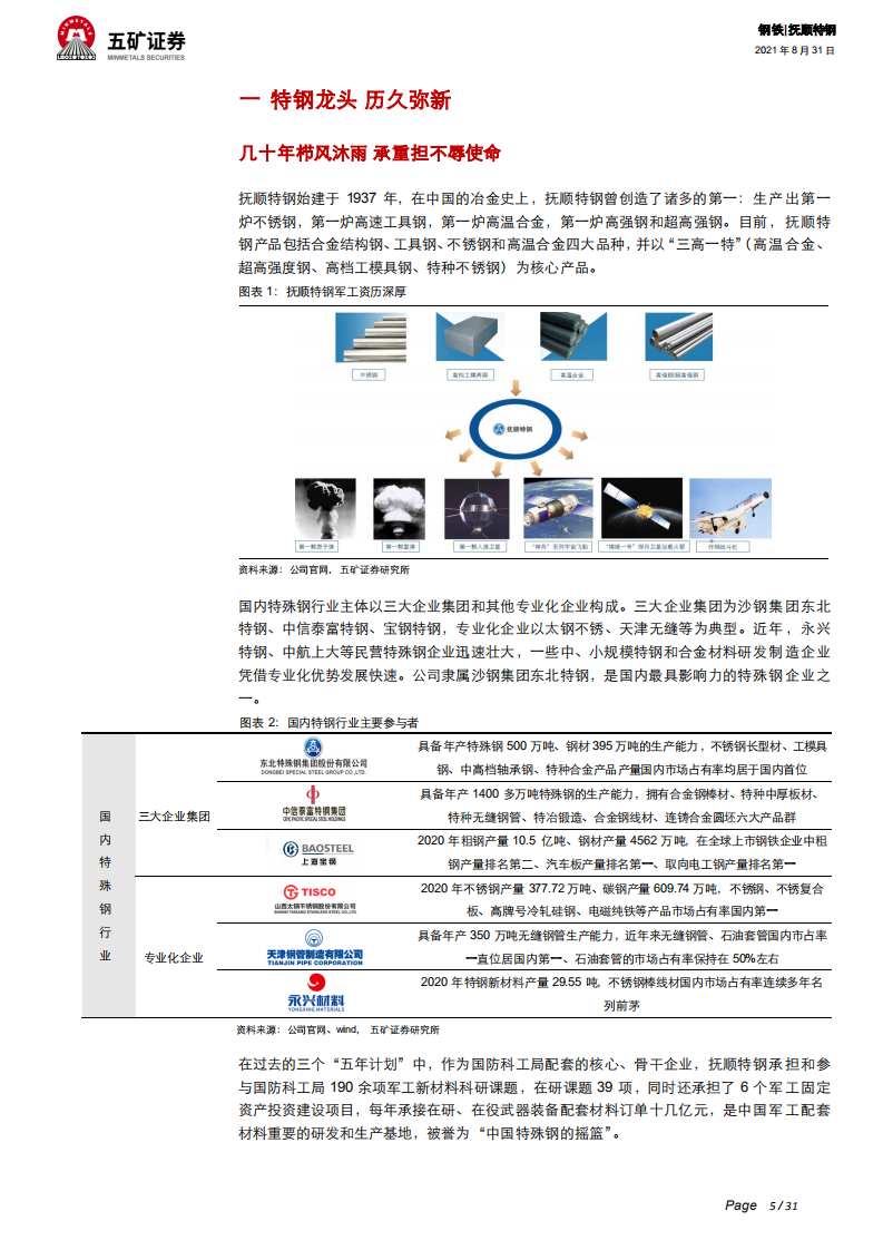 抚顺特钢-源头活水新注入，需求放量助增长-210831.pdf 第5页