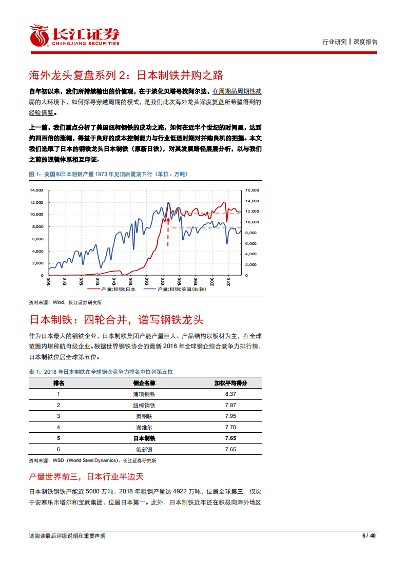 钢铁行业：日本制铁，从并购视角看中信特钢-191023.pdf 第5页