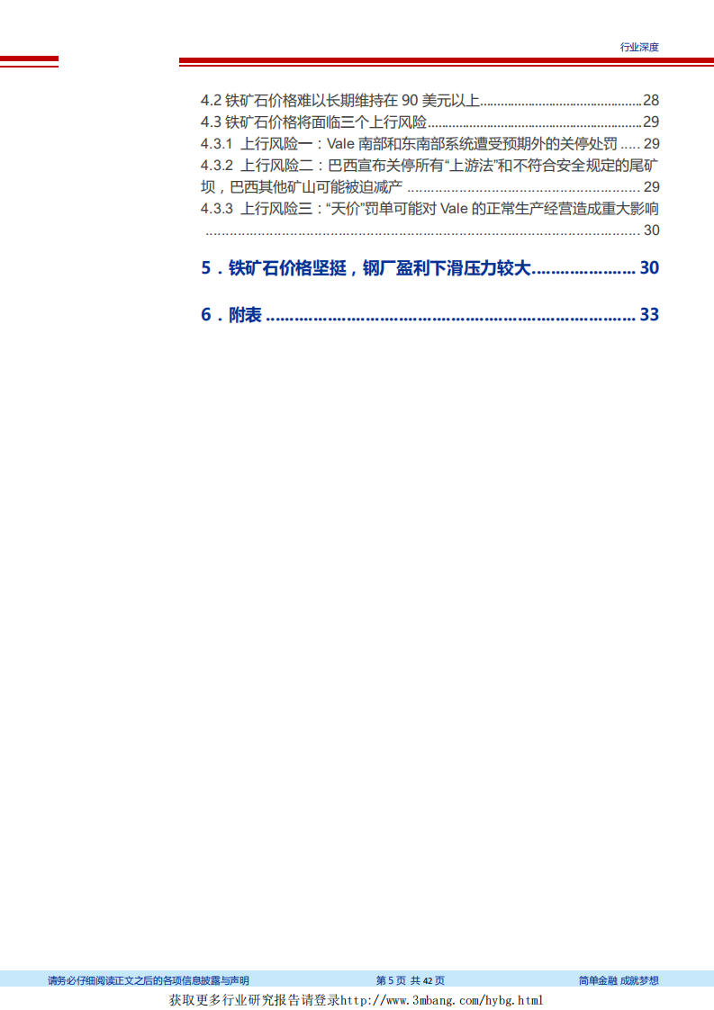 钢铁行业2019年铁矿石全球供需分析：Vale事故供给影响有限，但钢铁国内限产放松和海外大量产能投产，推升铁矿石价格中枢至80美元-190225.pdf 第5页
