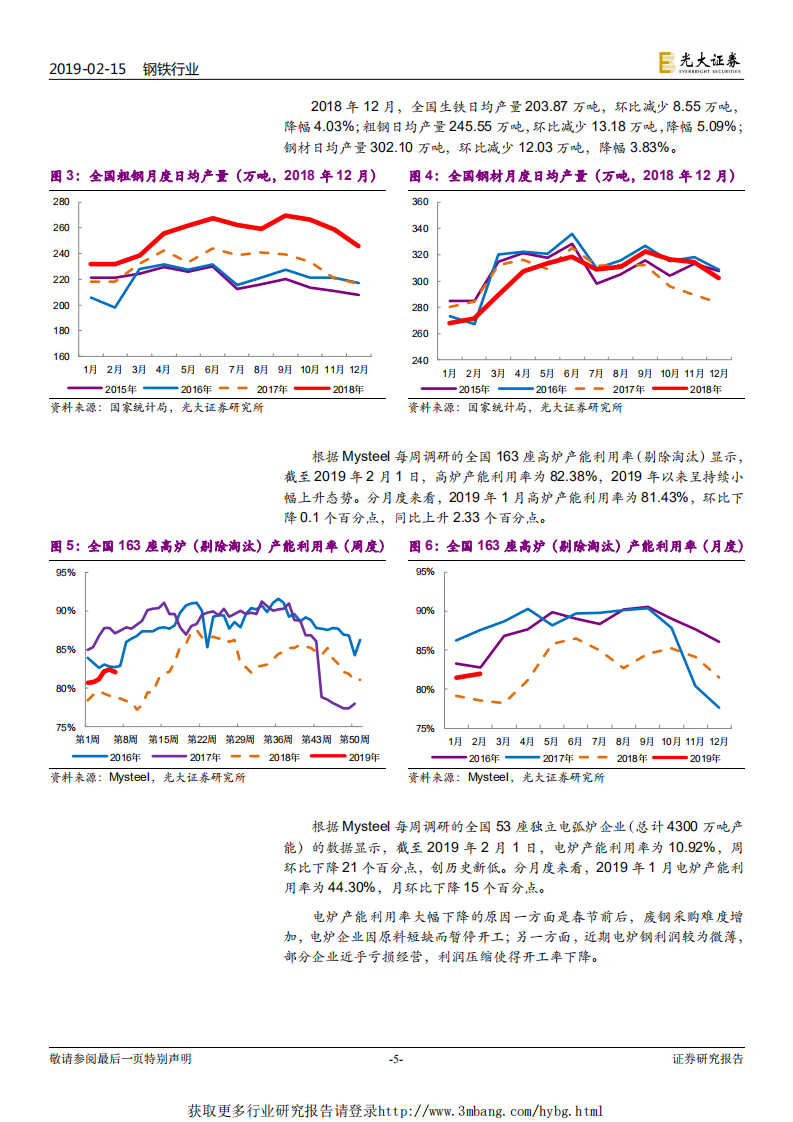 钢铁行业动态跟踪报告：高低品铁矿价差创两年新低，高股息低估值个股受青睐-190215.pdf 第5页