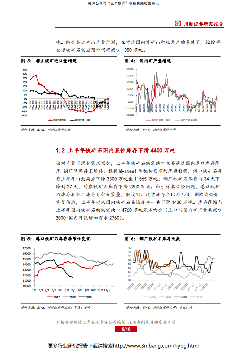 钢铁行业深度报告：一百二十美金之后，铁矿石还能走多远？-190705.pdf 第6页