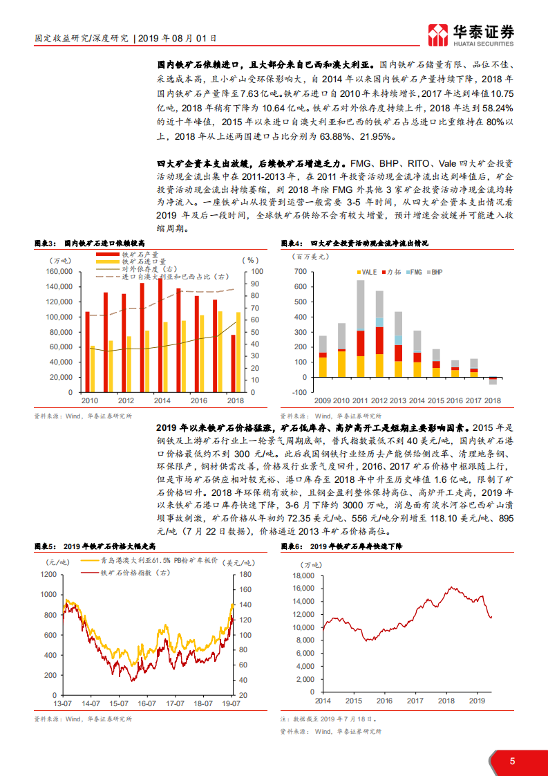 钢铁行业信用分析报告：矿石涨价，钢铁企业信用怎么看？-190801.pdf 第5页
