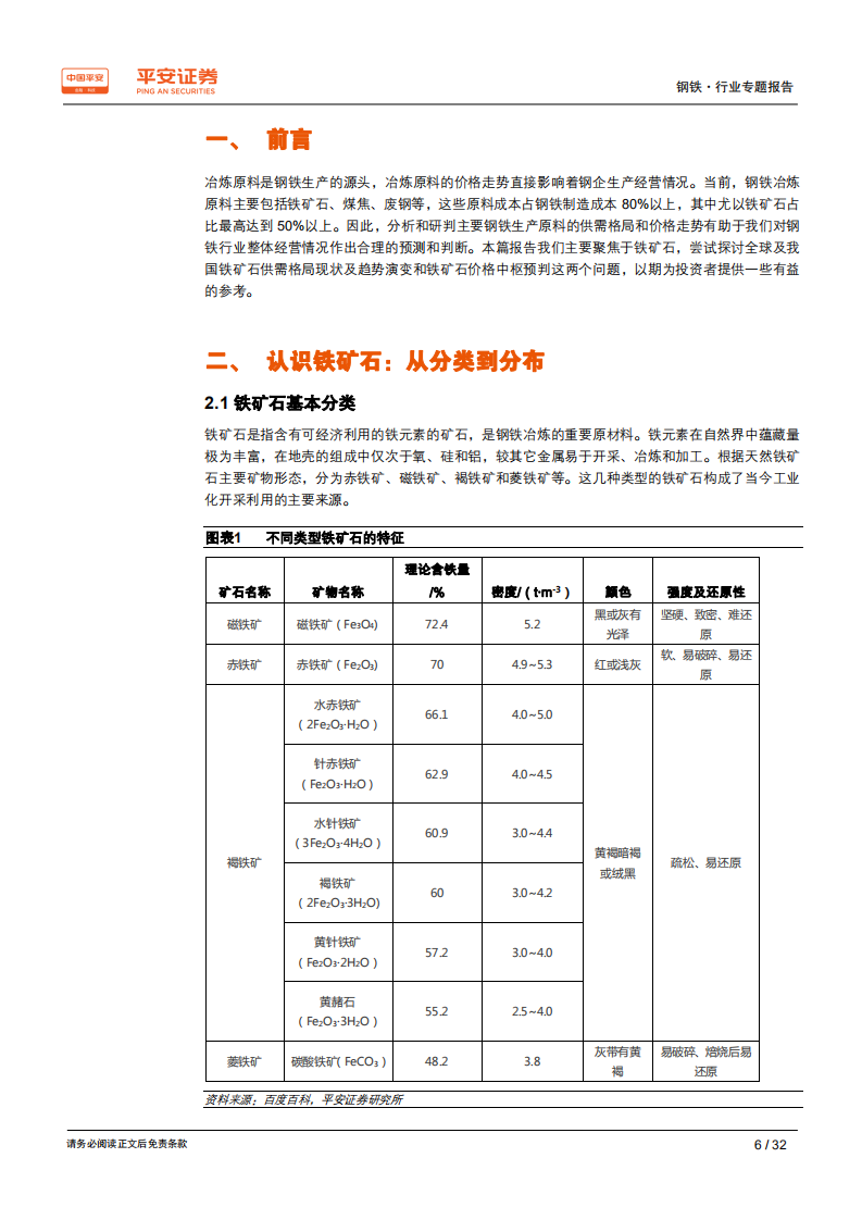 钢铁行业原料专题系列报告：铁矿石专题：供大于求格局仍未逆转，现行定价体系加剧矿价波动.pdf 第6页