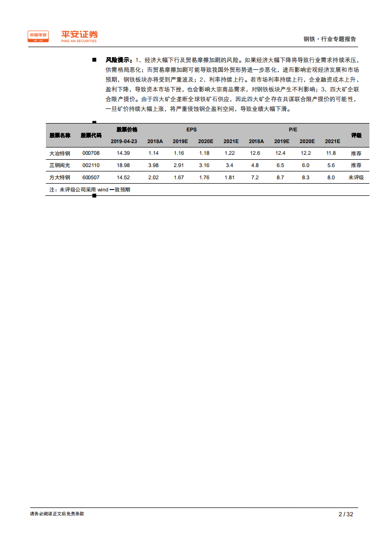 钢铁行业原料专题系列报告：铁矿石专题：供大于求格局仍未逆转，现行定价体系加剧矿价波动.pdf 第2页