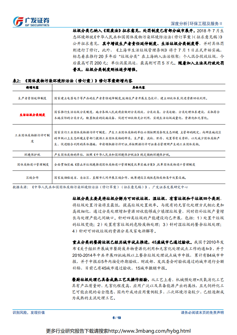 环保工程及服务行业垃圾分类专题研究（二）：垃圾分类加速推进，固废产业链持续高景气-190613.pdf 第6页