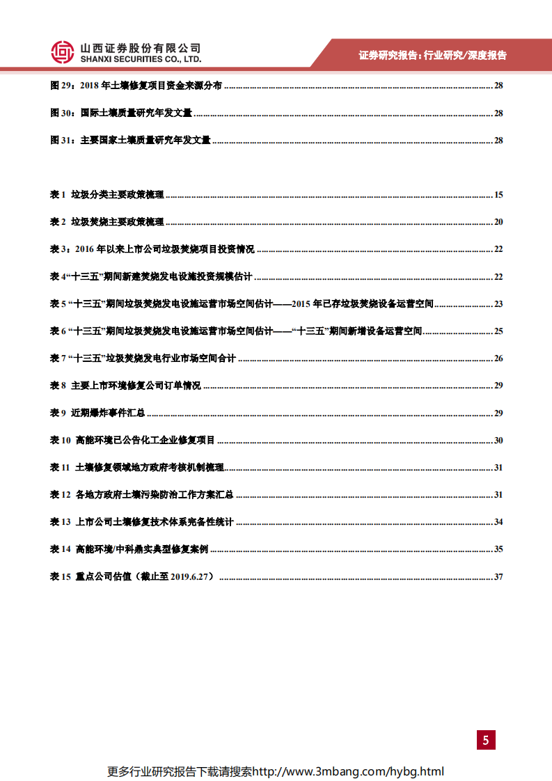 环保行业2019年中期策略报告：垃圾焚烧领域长期向好，土壤修复需求加速释放-190627.pdf 第5页