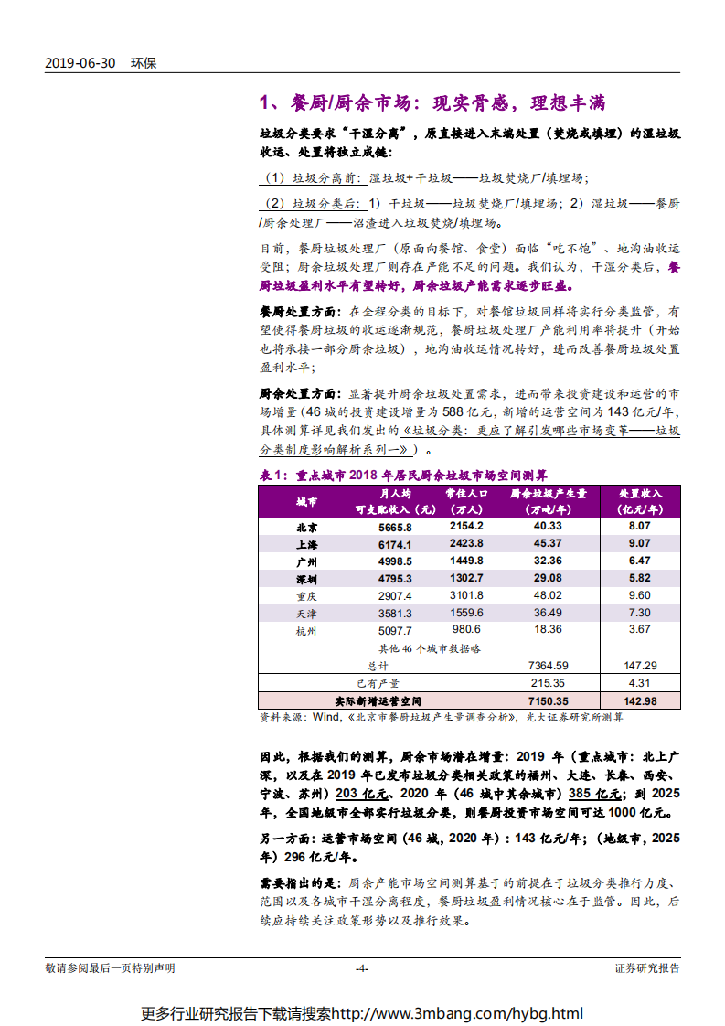 环保行业垃圾分类制度影响解析系列二：灵魂拷问，湿垃圾究竟怎么处理-190630.pdf 第4页