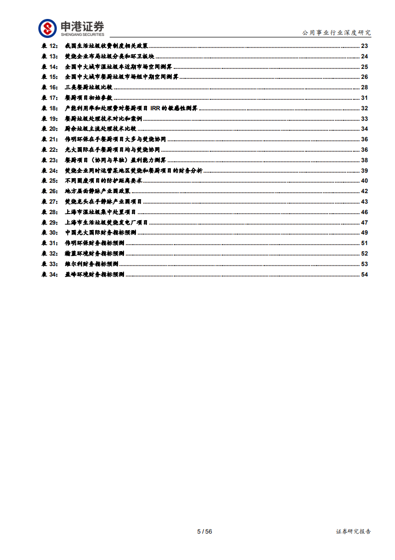 环保行业深度报告：焚烧龙头受益垃圾分类加速大固废整合-190926.pdf 第5页