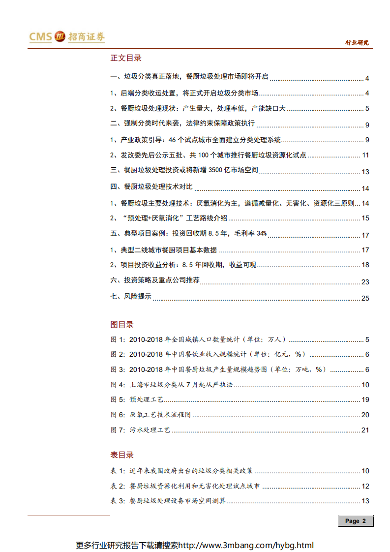 环保行业专题报告：垃圾分类系列报告之餐厨垃圾终端处理-190703.pdf 第2页