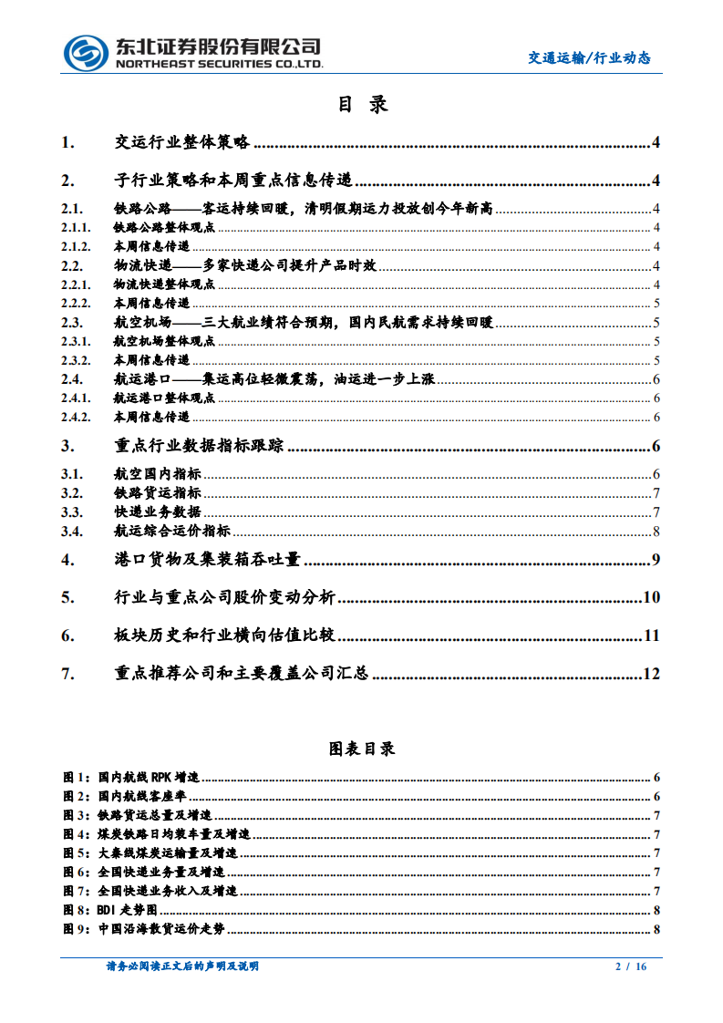 交通运输行业：清明假期国内航线火爆，集运运力紧张价格维持高位-210405.pdf 第2页